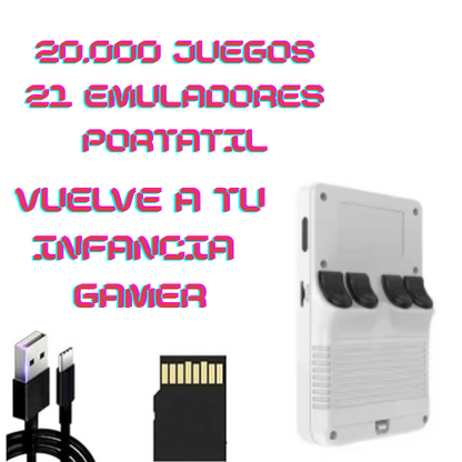 Consola Retro Portátil con 20.000 juegos clásicos